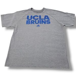 Adidas Shirt Size Large Athletic UCLA Bruins T-Shirt Graphic Print T-Shirt Gray
